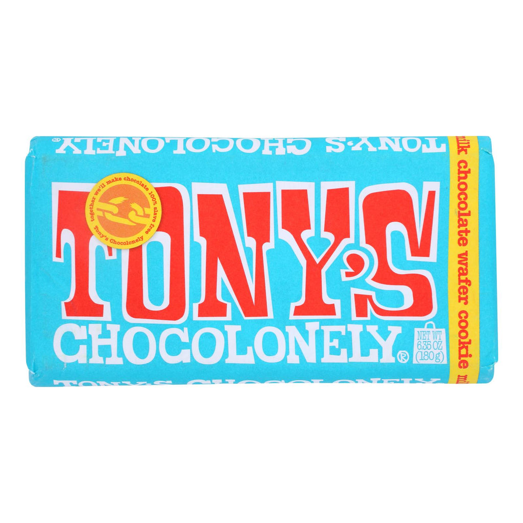 Tony's Chocolonely - Bar Milk Chocolate Wfr Cookie - Case Of 15-6.35 Oz - Cozy Farm 