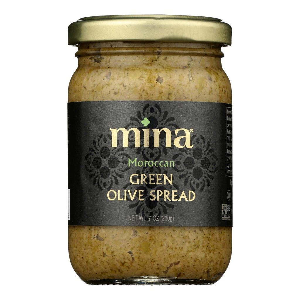 Mina - Spread Green Olive - Case Of 6-7 Oz - Cozy Farm 