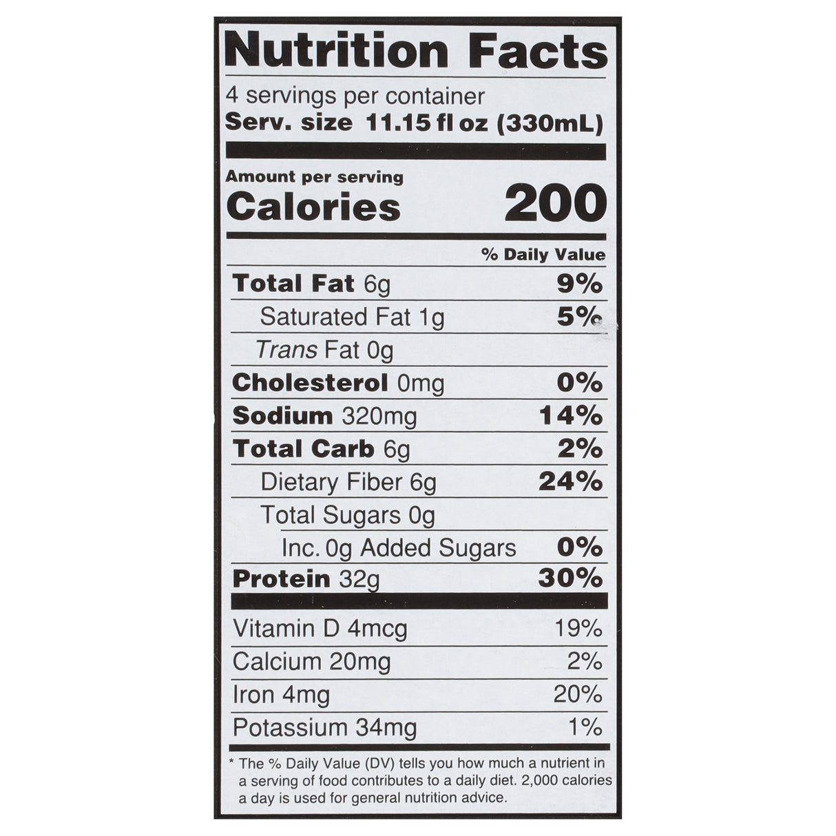 Only What You Need  Elite Plant-Based Protein Drink in Vanilla - 11.15 oz (Case of 3 or 4) - Cozy Farm 