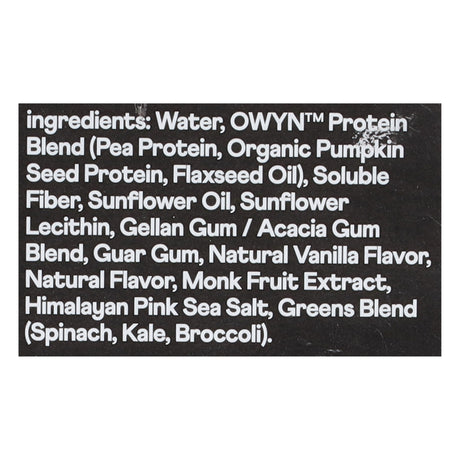 Only What You Need  Elite Plant-Based Protein Drink in Vanilla - 11.15 oz (Case of 3 or 4) - Cozy Farm 