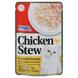 Inaba Ciao Chicken & Cheese Stew Cuts in Gravy for Cats - 1.4 oz. Can (Pack of 8) - Cozy Farm 