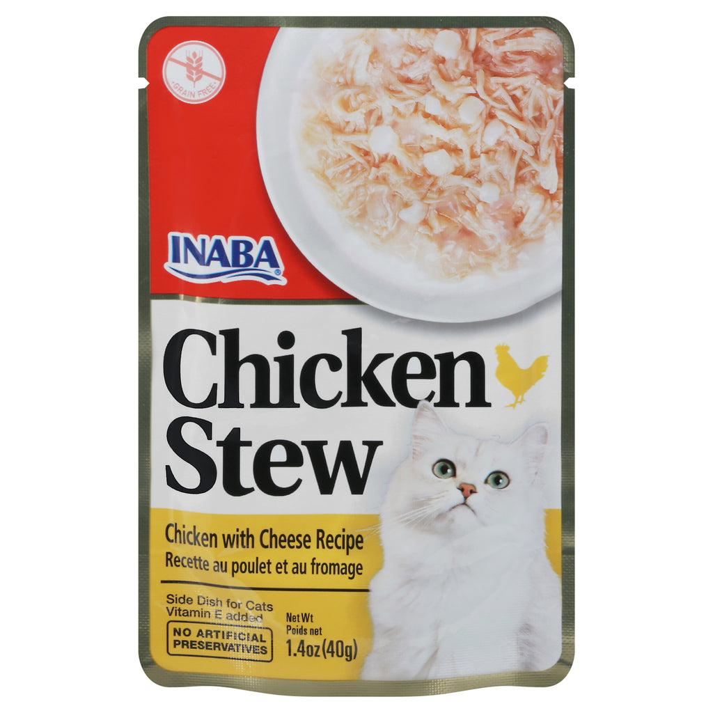 Inaba - Cat Food Chicken Cheese Stew - Case Of 8-1.4 Oz - Cozy Farm 
