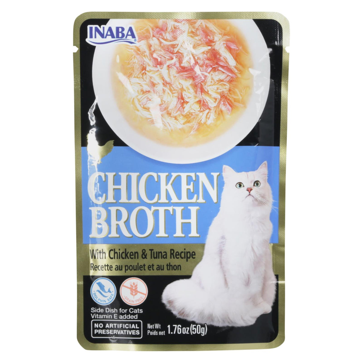 Inaba Chicken Tuna Broth Cat Food Supplement | 1.76 Oz, 8-Pack - Cozy Farm 