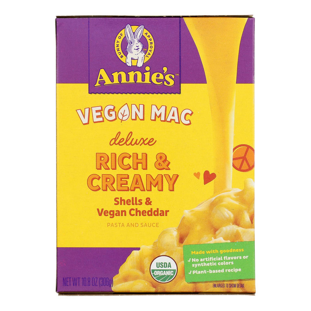 Annie's Homegrown - Delx Mac&chse Vegan - Case Of 12-10.8 Oz - Cozy Farm 