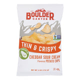 Boulder Canyon Chip Cheddar Sour Cream & Avocado Oil, 6 Oz - Pack of 12 - Cozy Farm 