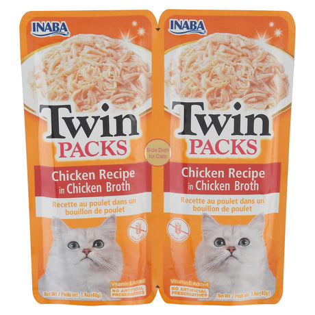 Inaba Twin Variety Cat Food Broth, Chicken Broth, 2.8 Oz, Case of 8 - Cozy Farm 