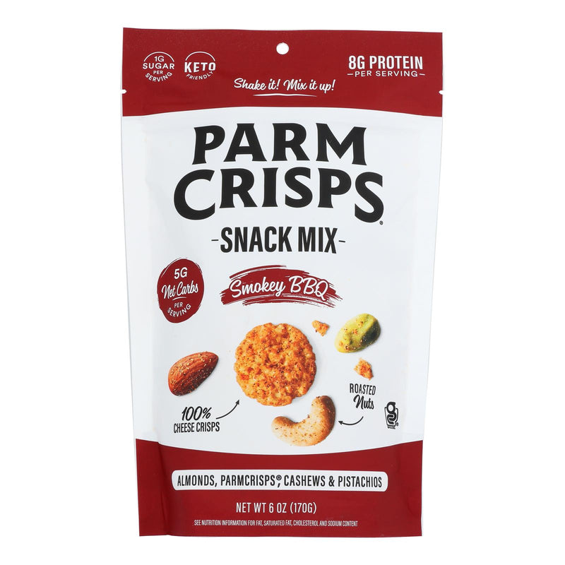 Parm Crisps - Snack Mx BBQ Parm Crisp - Case of 12 - 6 Oz - Cozy Farm 
