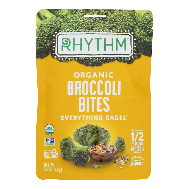 Rhythm Superfoods Broc Bites Everything Bagel - 10-Pack of 1.4 Oz Bags - Cozy Farm 