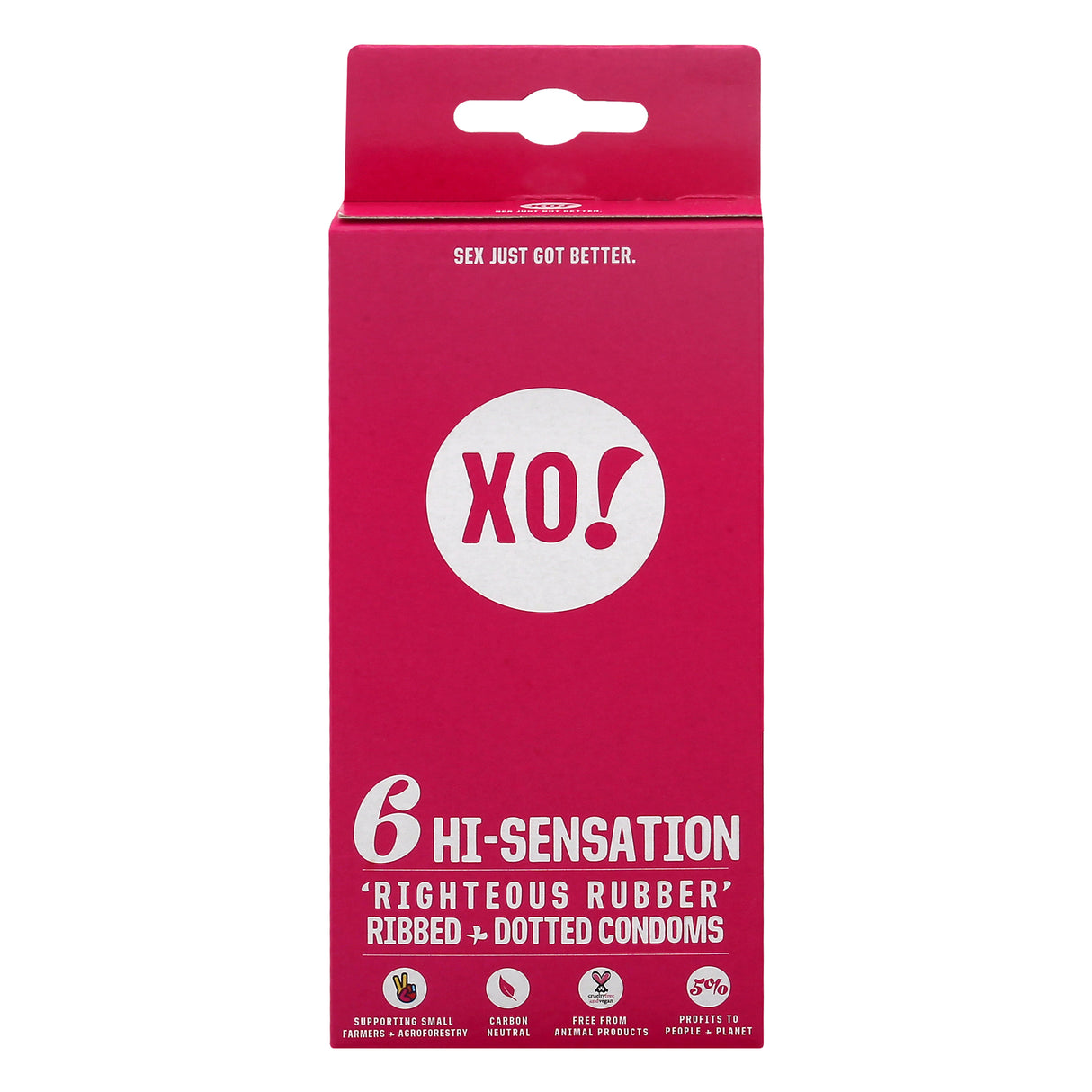 Xo! Condoms Hi-sensations 6 Count - Case of 8 - Cozy Farm 