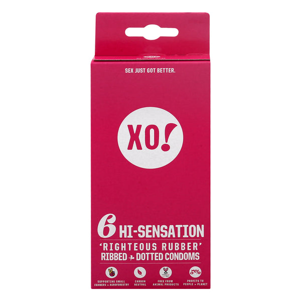 Xo! Condoms Hi-sensations 6 Count - Case of 8 - Cozy Farm 