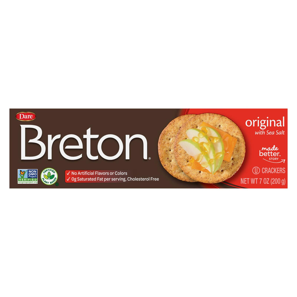 Breton/dare - Crackers Original - Case Of 12-7 Oz - Cozy Farm 