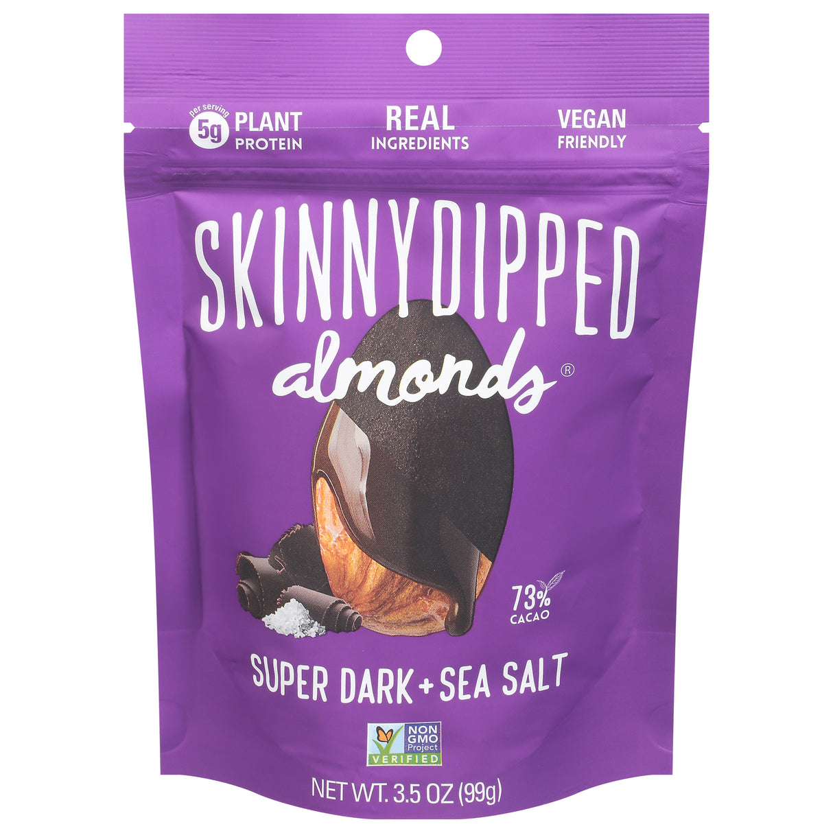 Skinnydipped Almonds Dark Chocolate & Sea Salt - 3.5 Oz - Cozy Farm 