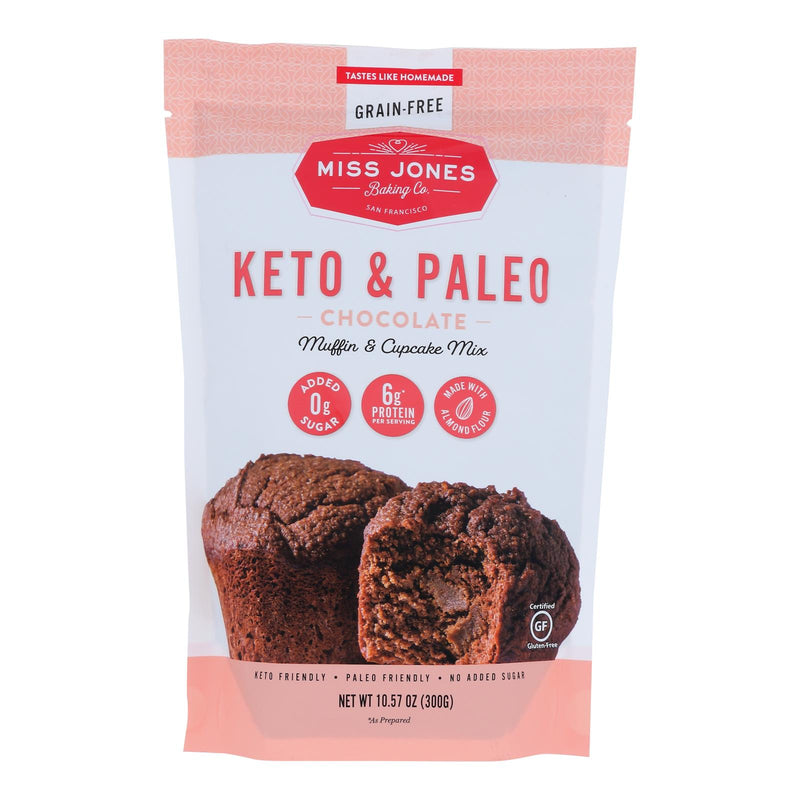 Miss Jones Baking Co - Keto Chocolate Muffin Mix - 10.57 Oz (Case of 6) - Cozy Farm 