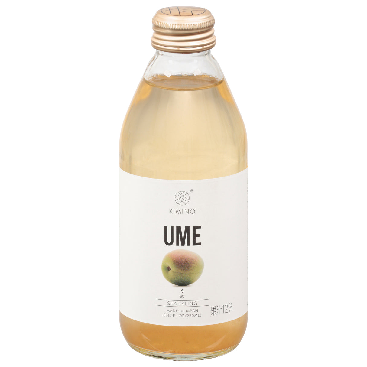 Kimino Sparkling Ume Juice - 12 x 8.45 Fl. Oz. - Cozy Farm 