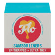 FLO Liners Bamboo Wrapped, Hypoallergenic, Unscented, Chlorine Free, 24 Count (Pack of 12) - Cozy Farm 
