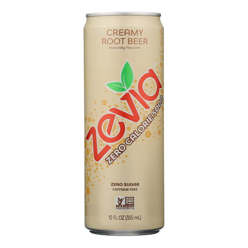 Zevia Creamy Root Beer Soda - 12-Ounce Cans 12-Pack - Cozy Farm 
