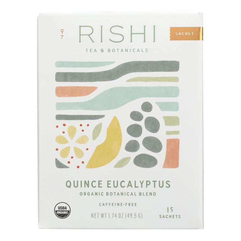 Rishi Tea Quince Eucalyptus Herbal Tea, Case of 6 (15 Bags Per Case) - Cozy Farm 