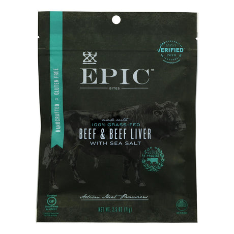 Epic Bites Beef Liver, 2.5 Oz Pack of 8 - Cozy Farm 