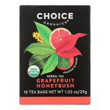 Choice Organic Teas Grapefruit Honeybush Herbal Tea, 6 Boxes (96 Count) - Cozy Farm 