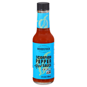 Woodstock Scorpion Pepper Hot Sauce - Case of 12 - 5oz Bottles - Cozy Farm 
