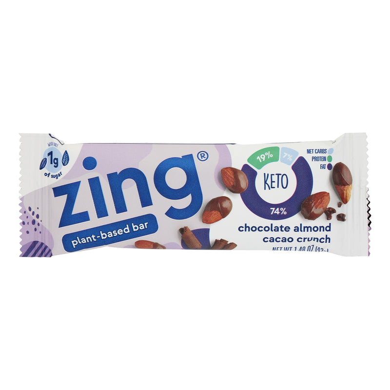 Zing Bar - Bar Keto Alm/btr Cacao - Case Of 12-1.41 Oz - Cozy Farm 