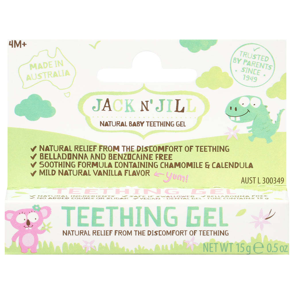 Jack N' Jill Kids Natural Teething Gel - 0.5 Oz, Pack of 1 - Cozy Farm 