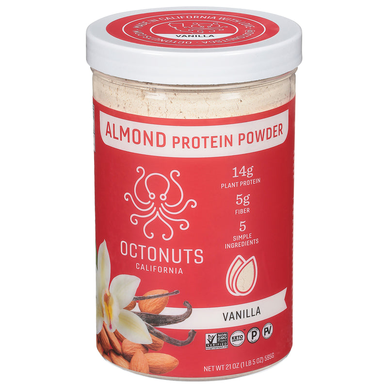 Octonuts Almond Protein Powder Vanilla - 21 Oz (Case of 8) - Cozy Farm 