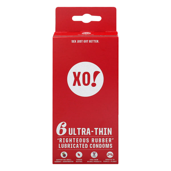 Xo! Condoms Ultra Thin - 6 Count (Case of 8) - Cozy Farm 
