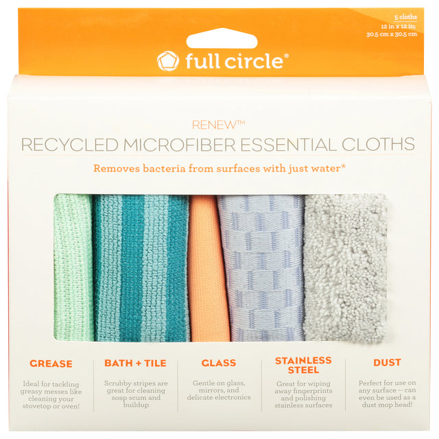 Full Circle Microfiber Cloths - 5 Count - Cozy Farm 