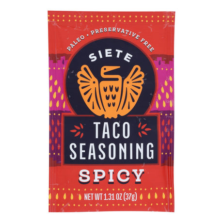 Siete Taco Seasoning - Spicy, 1.31 Oz, Case of 12 - Cozy Farm 