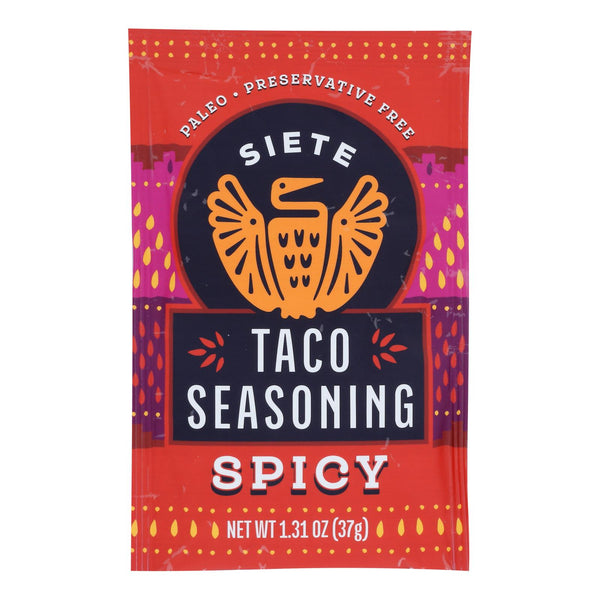 Siete Taco Seasoning - Spicy, 1.31 Oz, Case of 12 - Cozy Farm 