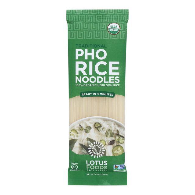 Lotus Foods Organic Traditional Pho Noodles, 8 Oz - Cozy Farm 