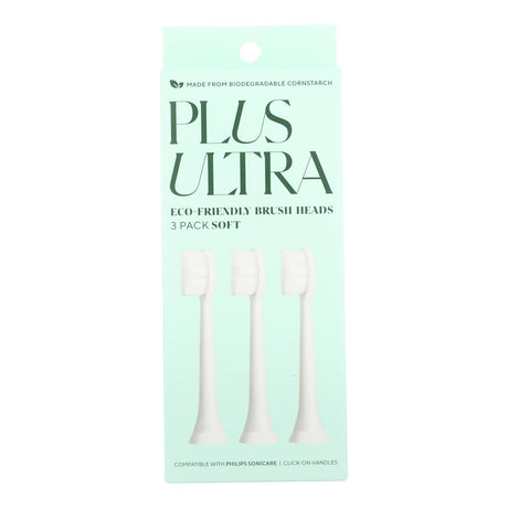 Plus Ultra Tbrush Heads Echo 3pk - Case of 4 - 3 Ct - Cozy Farm 