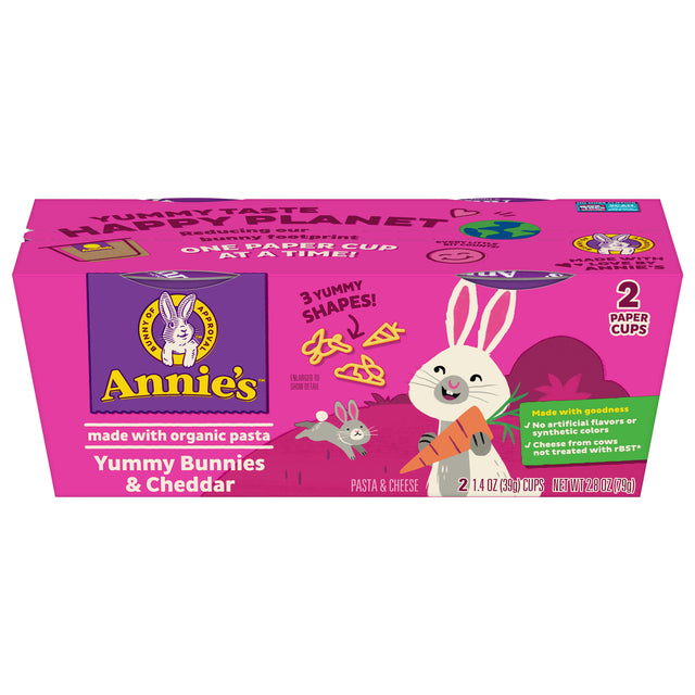 Annie's Organic Mc&Cheese Macaroni & Cheese Bunnies, 2-Pack (Pack of 6) - 2.8 Oz - Cozy Farm 