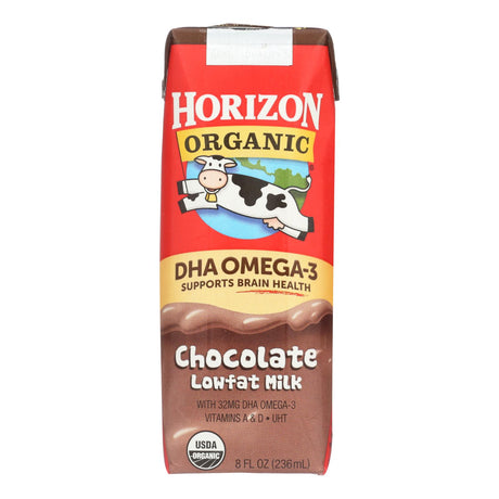 Horizon Organic 1% DHA Milk Chocolate Aseptic 8 oz. (Pack of 12) - Cozy Farm 