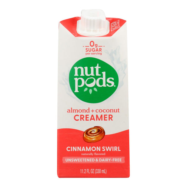 Nutpods Unsweetened Cinnamon Swirl Non-Dairy Coffee Creamer, 11.2 Fl. Oz. (Pack of 12) - Cozy Farm 