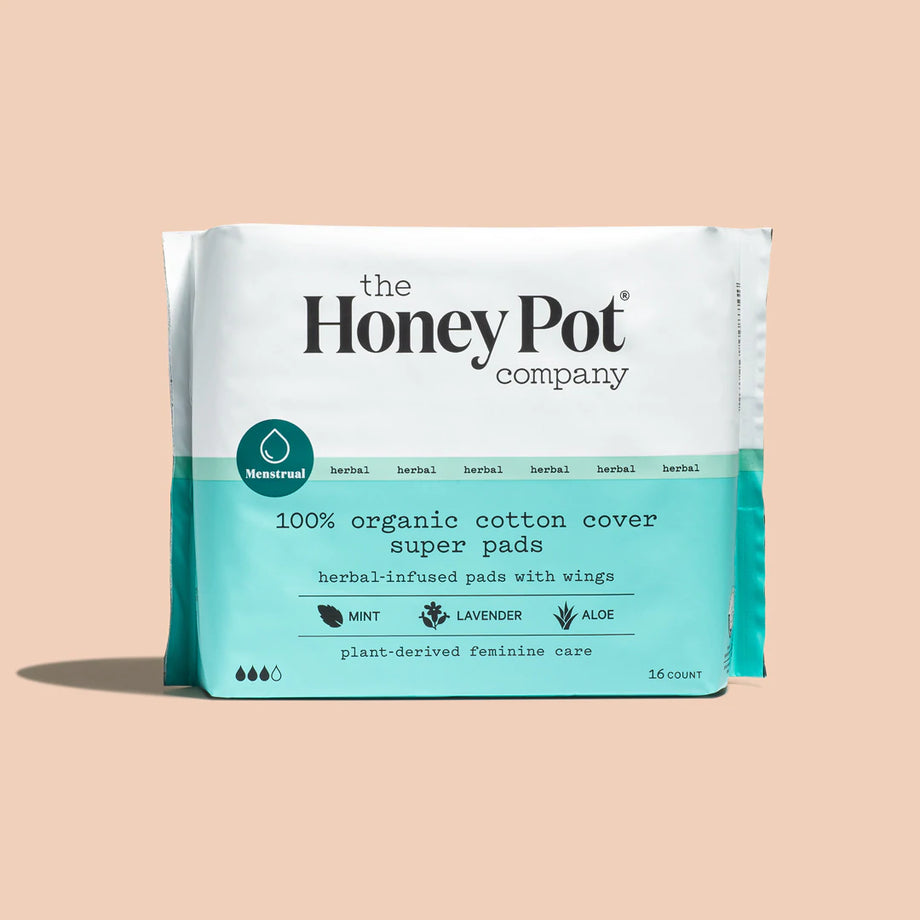 The Honey Pot Company Non-herbal Overnight Pads With Wings, Organic Cotton  Cover - 12ct : Target