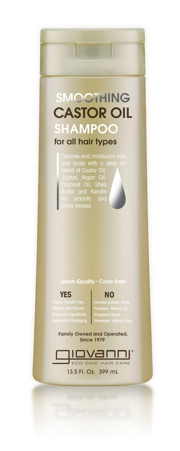 Giovanni Smooth As Silk Shampoo with Castor Oil - 13.5 Fl Oz - Cozy Farm 