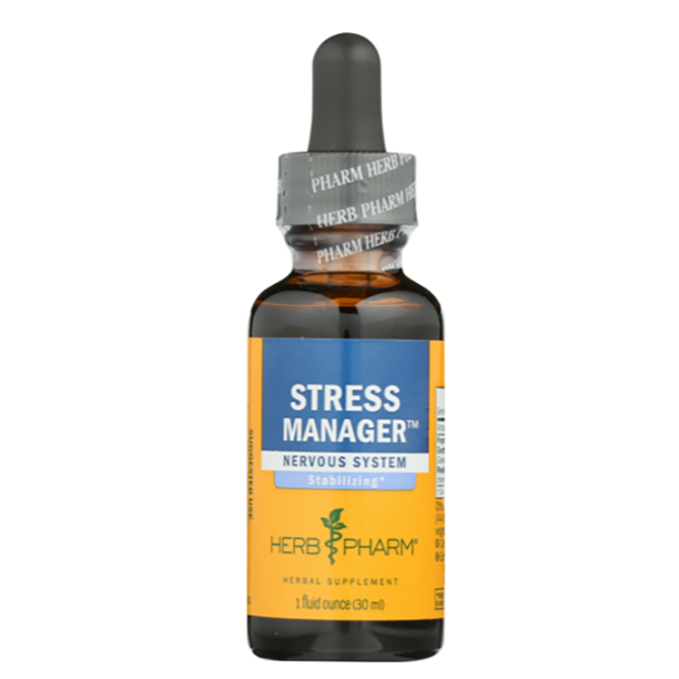Herb Pharm - Stress Manager  - 1 Fl Oz - Cozy Farm 