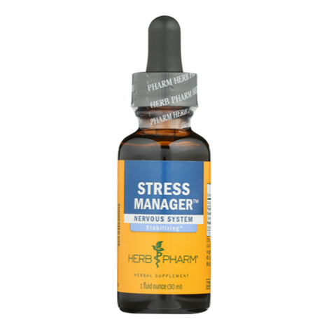 Herb Pharm - Stress Manager - 1 Fl Oz Herbal Supplement - Cozy Farm 