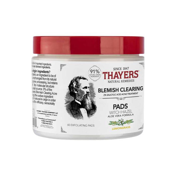 Thayers Blemish Pads: Deep Cleanse Your Skin with Lemon Extract (Pack of 60) - Cozy Farm 
