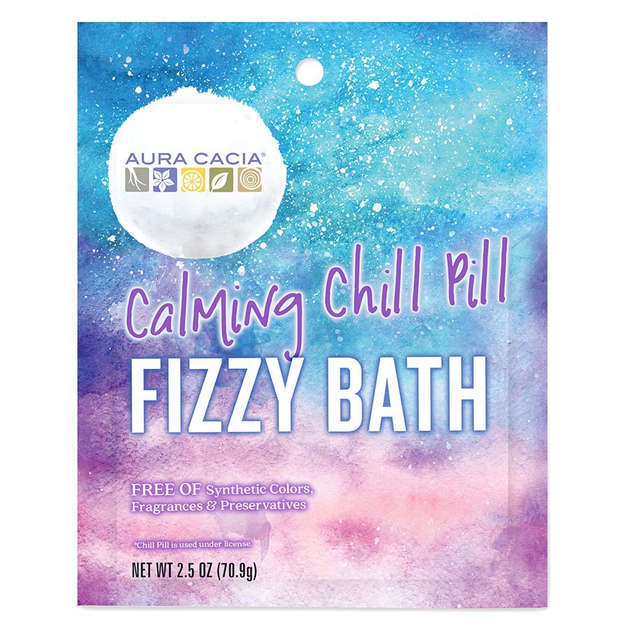 Aura Cacia Fizz Bath Calm Chill Pills (6 - 2.5 Oz) - Cozy Farm 