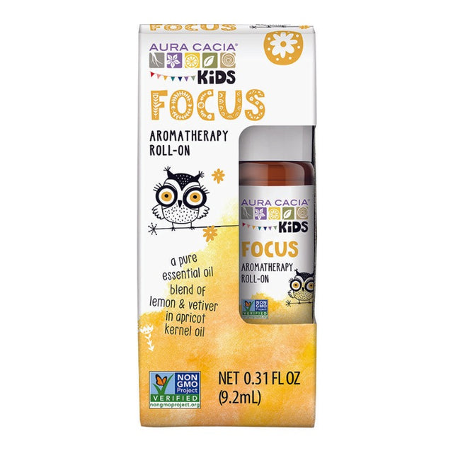 Aura Cacia Kids Focus Essential Oil Roll-On - 0.31 Fl Oz - Cozy Farm 