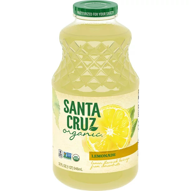 Santa Cruz Organic Lemonade Juice, Sensible Sipper (Pack of 6 - 32 Fl Oz Bottles) - Cozy Farm 