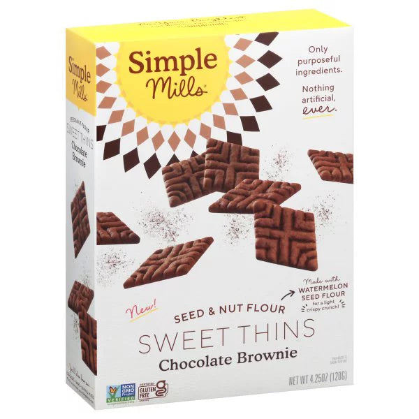 Simple Mills Almond Flour Chocolate Brownie (Pack of 6 - 4.25 Oz) - Cozy Farm 