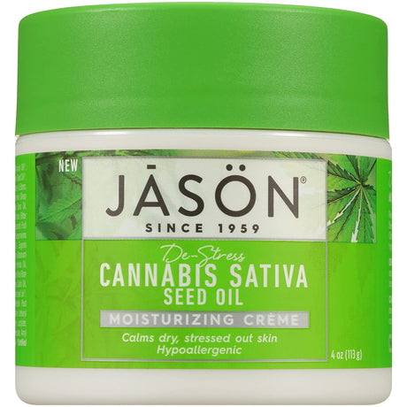 Jason Natural Products - Moisturizing Cannabis Sativa Cream - 4 Oz - Cozy Farm 