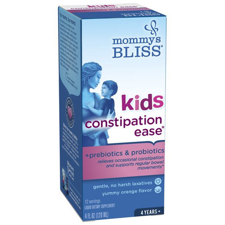 Mommy's Bliss Kids Constipation Ease - Gentle Relief, 4 Fl Oz - Cozy Farm 