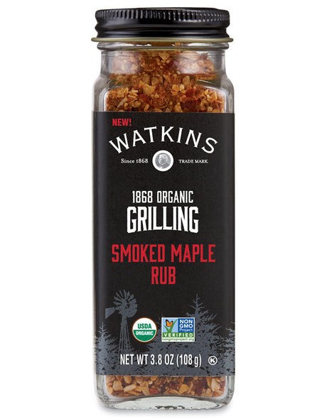 Watkins Rub Smoked Maple, Rich Sweet Flavor, 3.8 Oz (Pack of 3) - Cozy Farm 