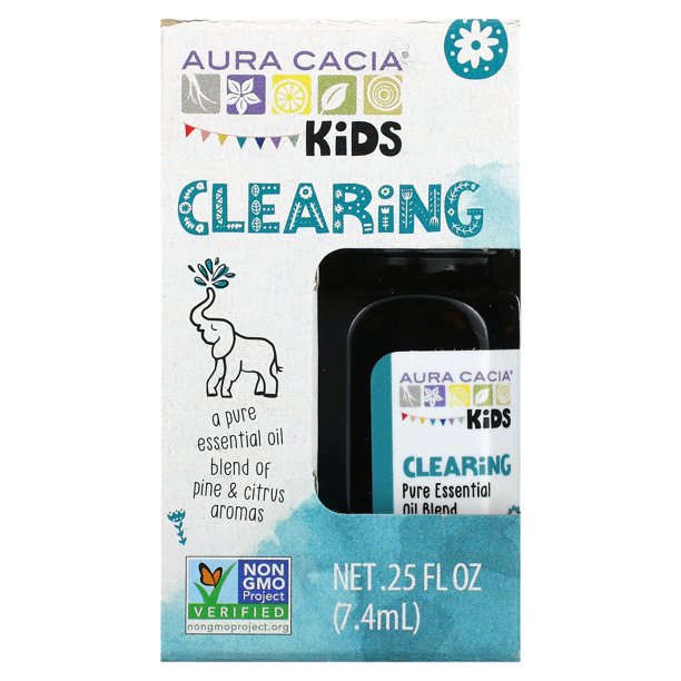 Aura Cacia Essential Oil Kids Clearing  - 0.25 Fl Oz - Cozy Farm 