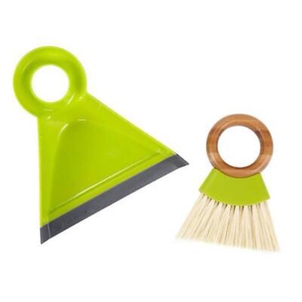 Full Circle Home - Mini Brush & Dustpan Set, Mauve - Cozy Farm 